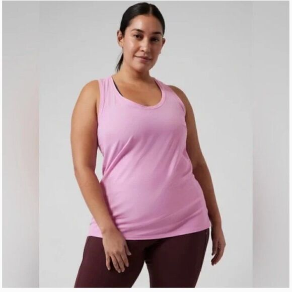 Athleta Ultimate Scoop Tank XS Pink FLAW - Picture 1 of 6